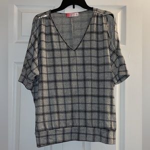 Plaid blouse